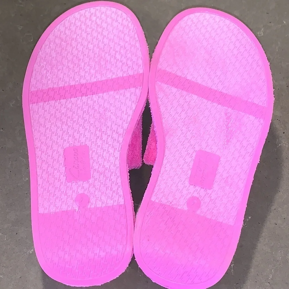 NWOT Circus by Sam Edelman Latasha Pink Terry Wedge Slide Sandals 7 - Picture 12 of 14